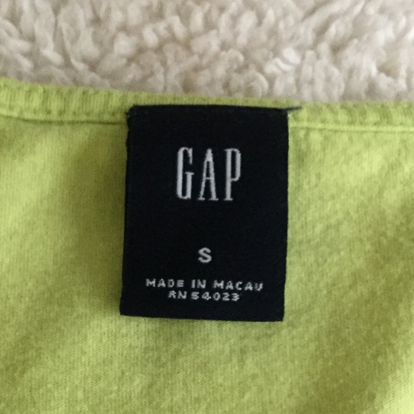 Vintage Gap Y2K Lime Green Embroidered Boho Knit Top - Sz Small - Picture 5 of 10